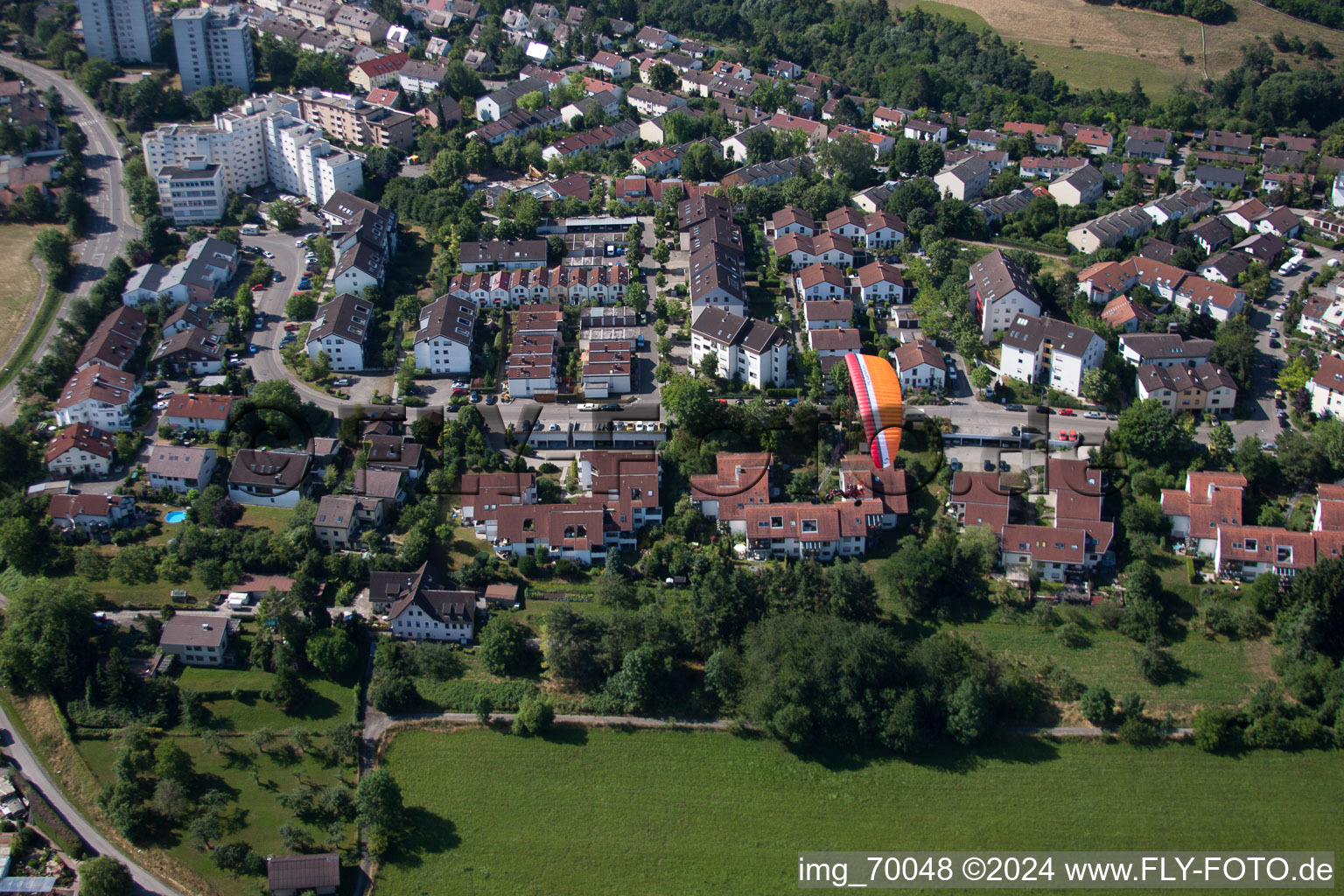 Leonberg im Bundesland Baden-Württemberg, Deutschland von oben gesehen