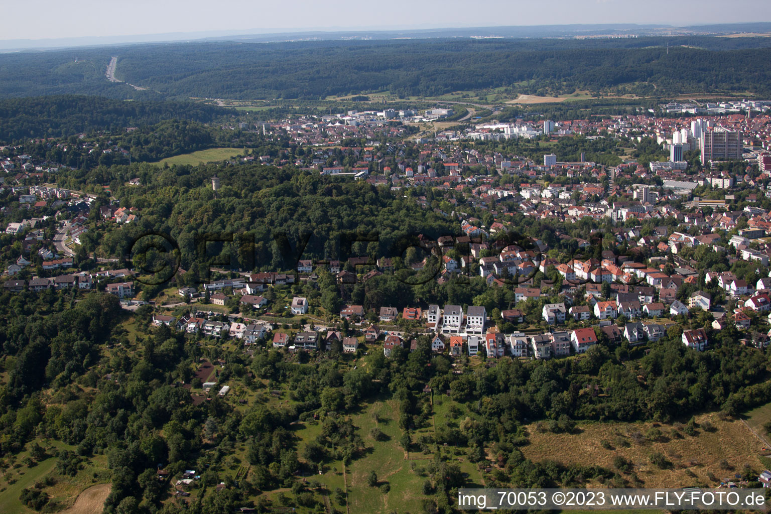 Drohnenaufname von Leonberg im Bundesland Baden-Württemberg, Deutschland