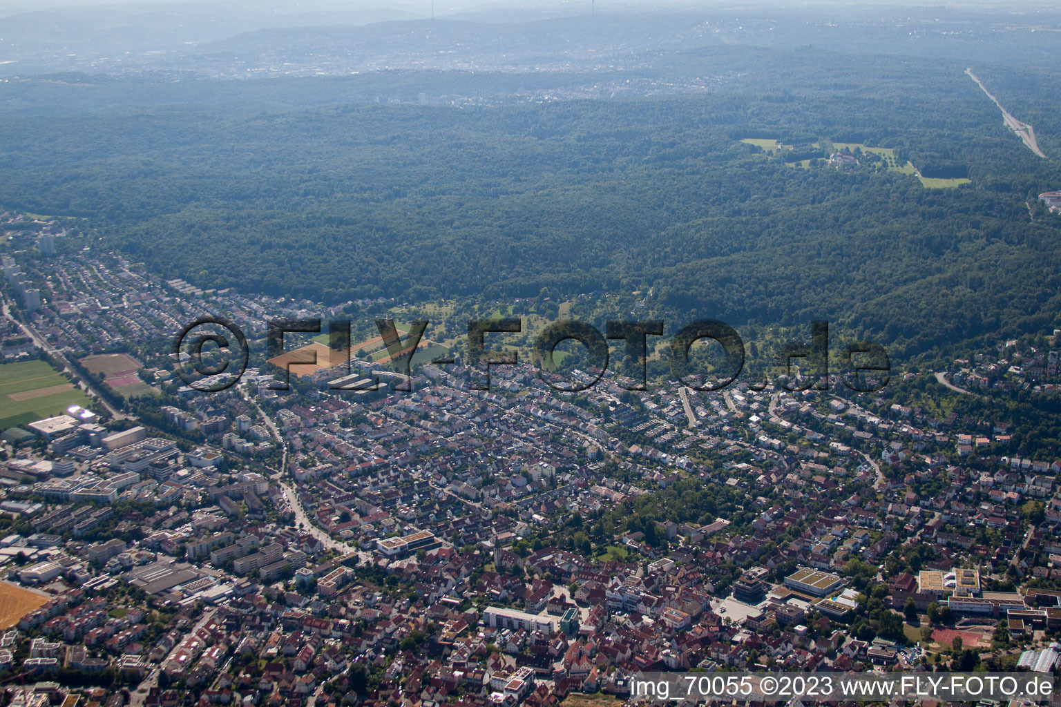 Luftbild von Gerlingen im Bundesland Baden-Württemberg, Deutschland