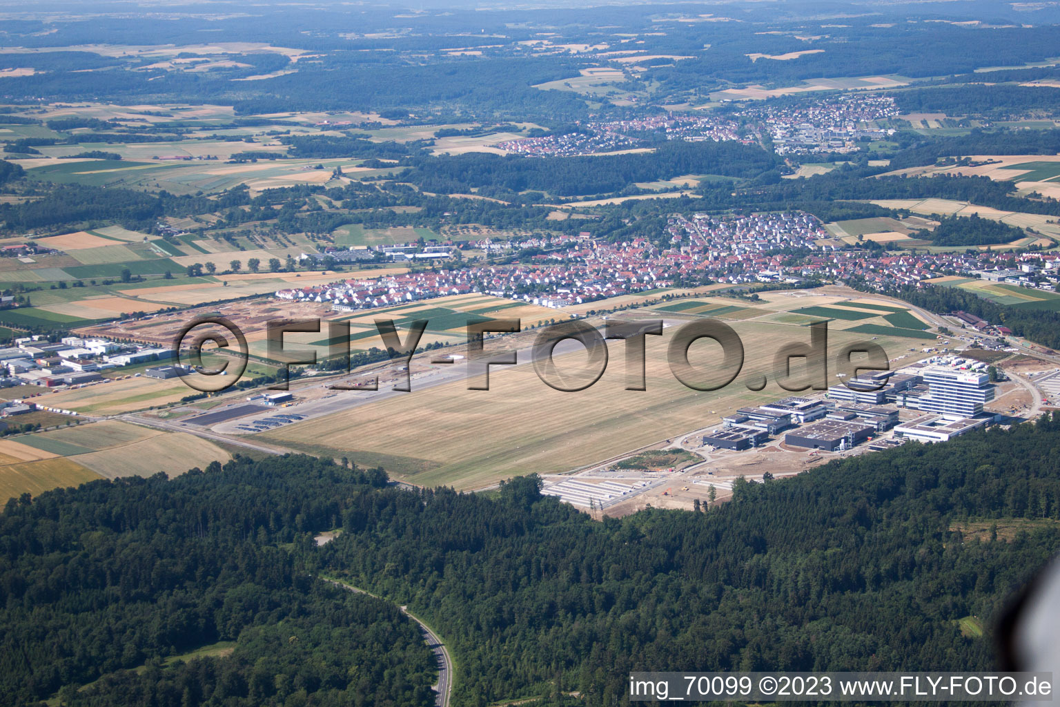 Segelfluggelände Malmsheim des SFC Leonberg in Renningen im Bundesland Baden-Württemberg, Deutschland