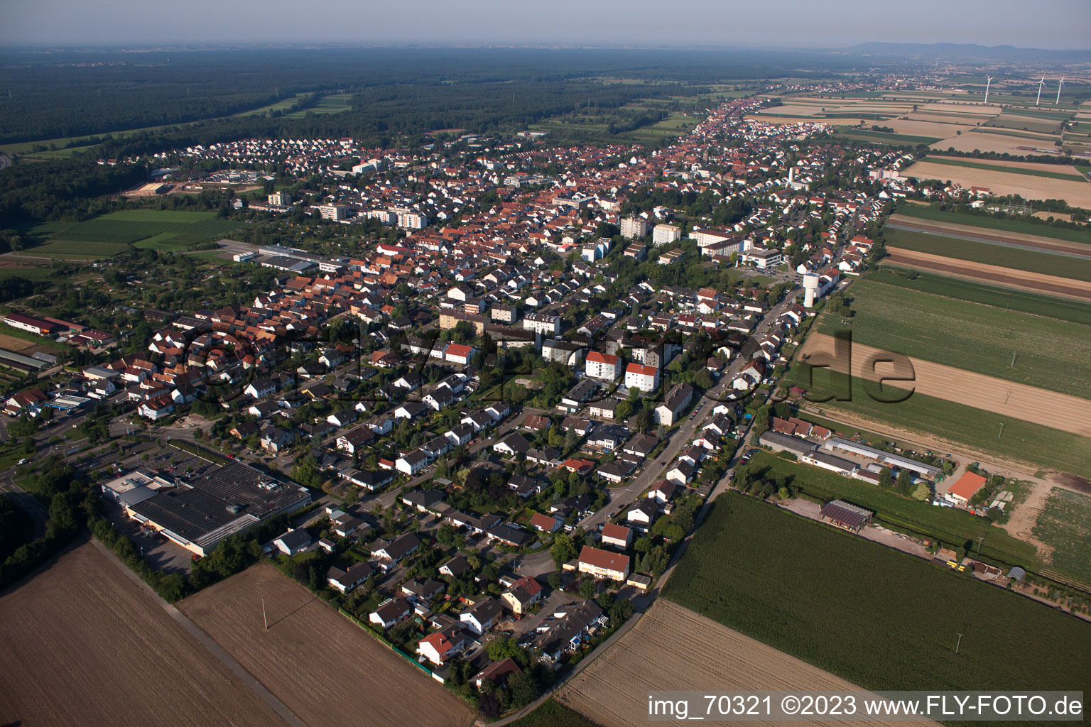 Luftbild von Kandel im Bundesland Rheinland-Pfalz, Deutschland