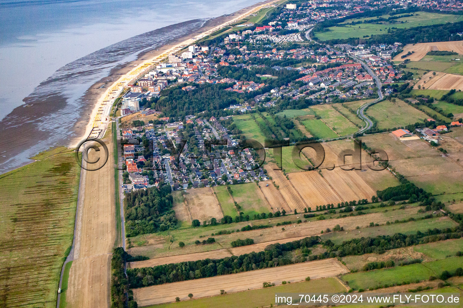 Meeres-Küste der Nordsee im Ortsteil Duhnen in Cuxhaven im Bundesland Niedersachsen, Deutschland