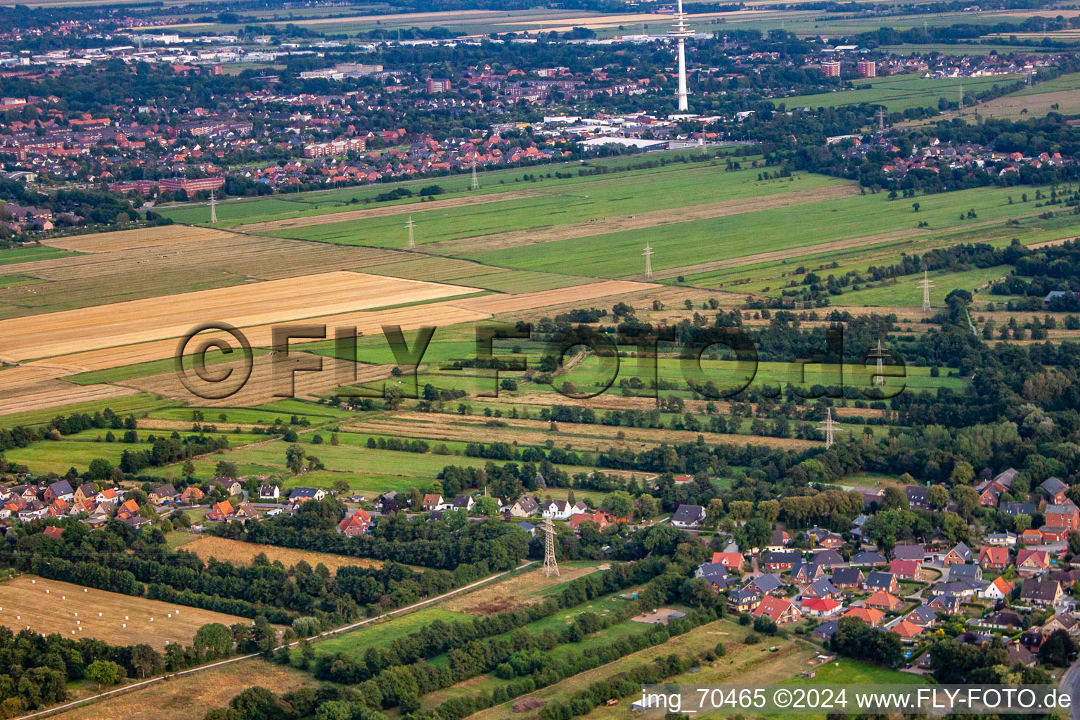 Luftbild von Ortsteil Döse in Cuxhaven im Bundesland Niedersachsen, Deutschland