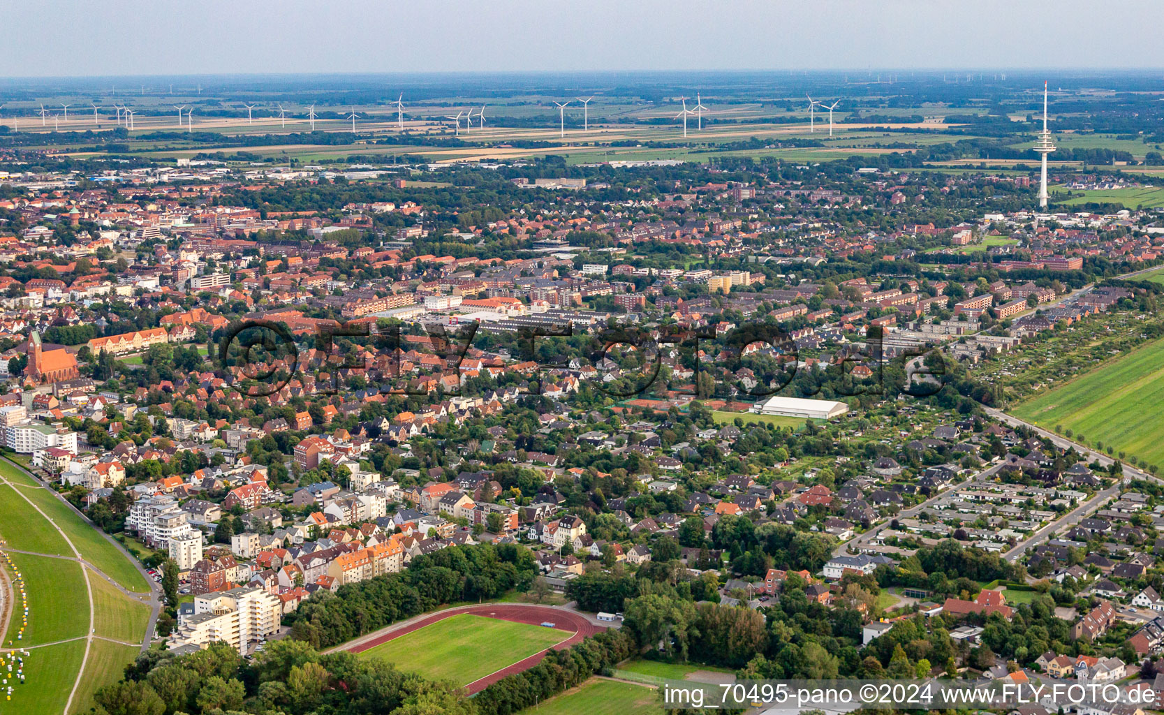 Luftbild von Von Nordwesten im Ortsteil Döse in Cuxhaven im Bundesland Niedersachsen, Deutschland