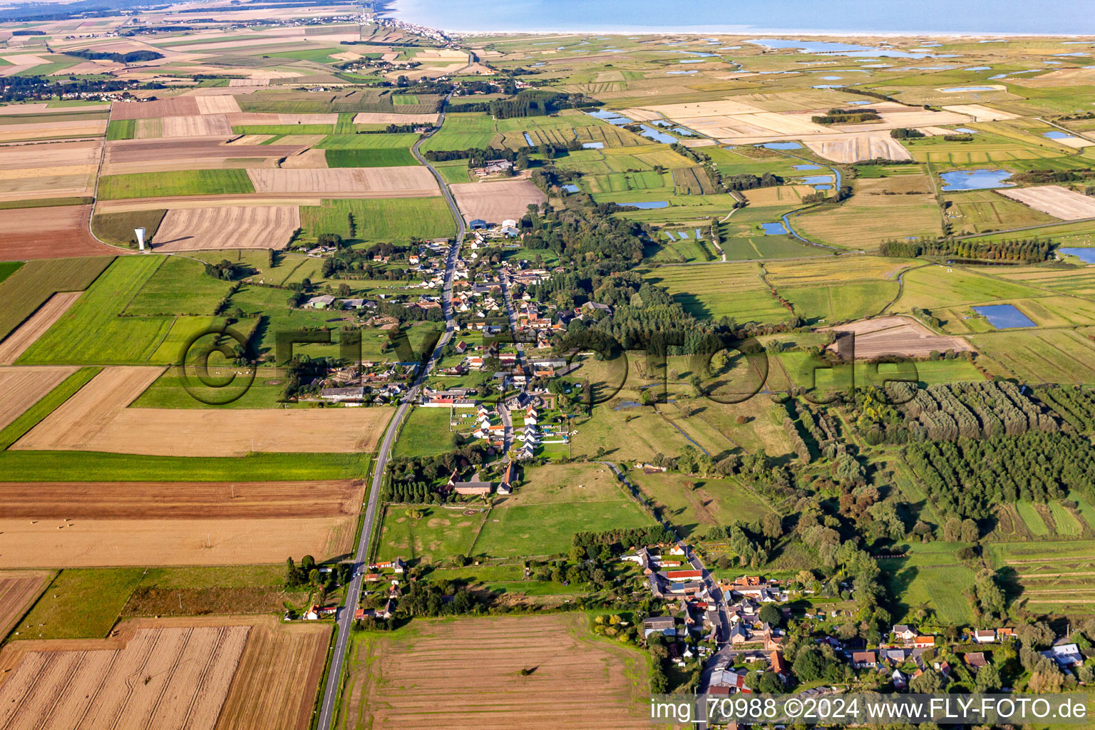 Luftbild von Brutelles im Bundesland Somme, Frankreich