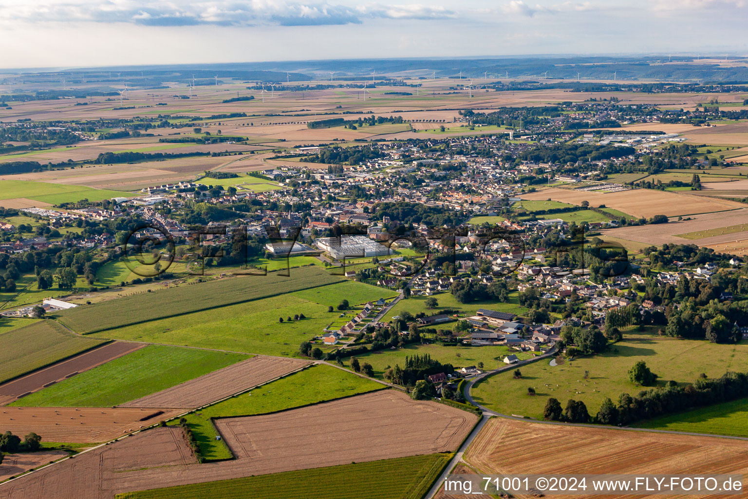 Luftbild von Friville-Escarbotin im Bundesland Somme, Frankreich