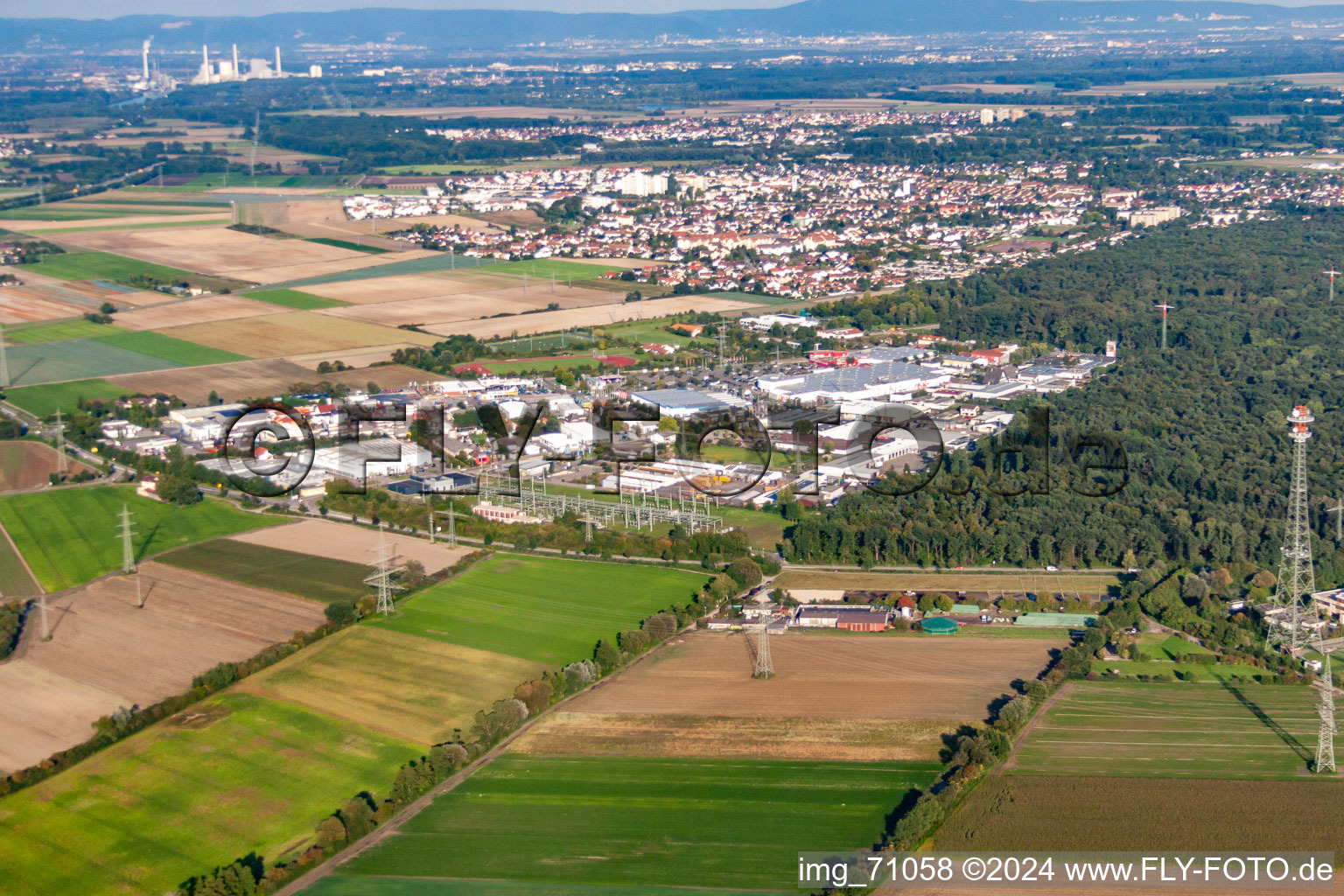 Gewerbegebiet Süd in Mutterstadt im Bundesland Rheinland-Pfalz, Deutschland