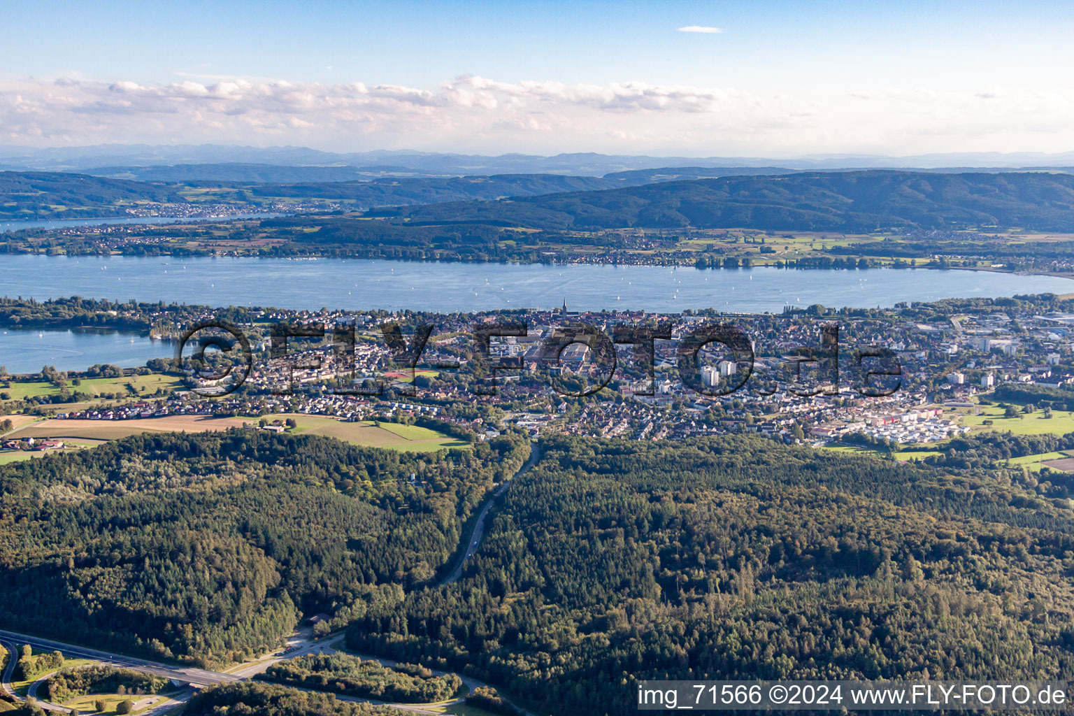 Luftbild von Radolfzell am Bodensee im Bundesland Baden-Württemberg, Deutschland