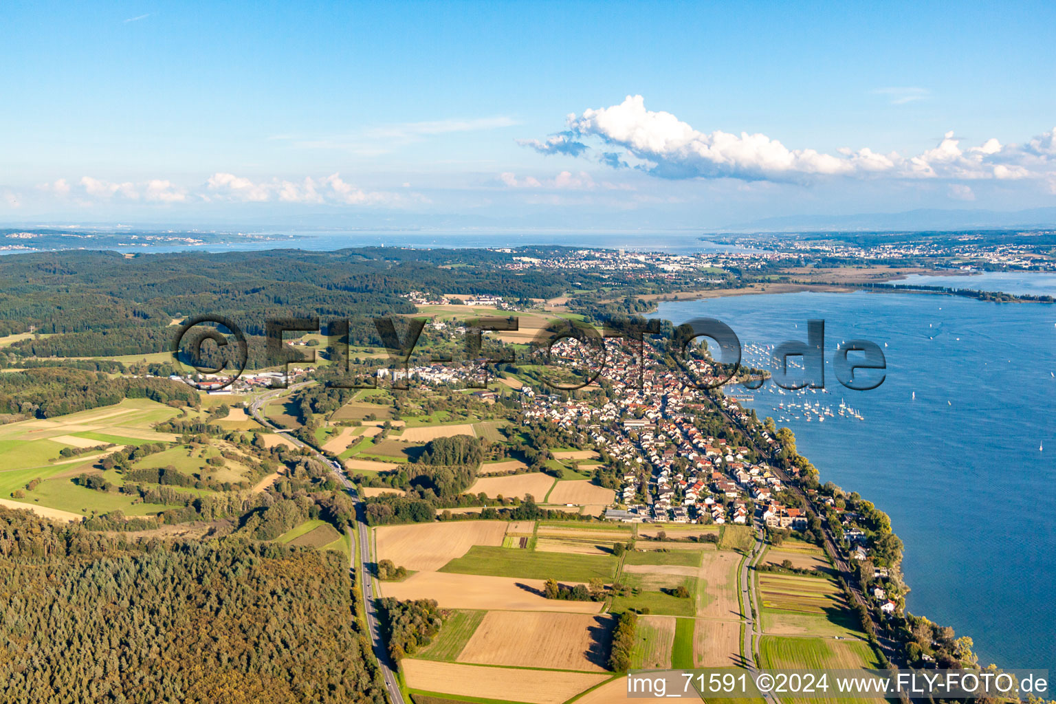 Allensbach im Bundesland Baden-Württemberg, Deutschland aus der Luft betrachtet