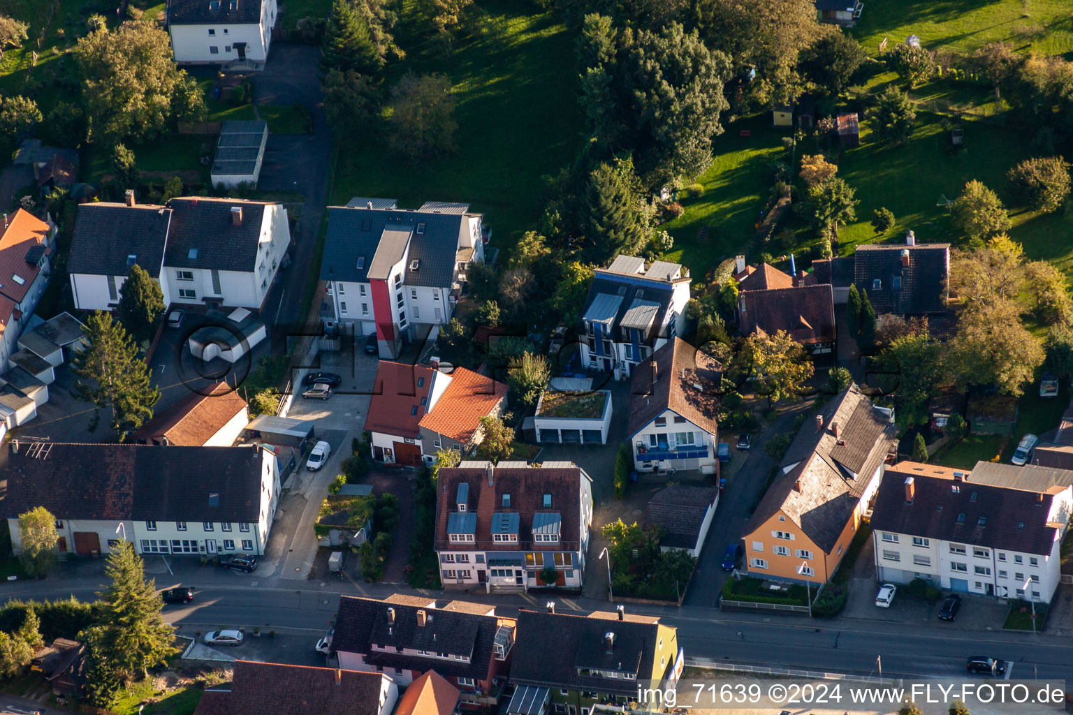 Ortsteil Wollmatingen in Konstanz im Bundesland Baden-Württemberg, Deutschland vom Flugzeug aus