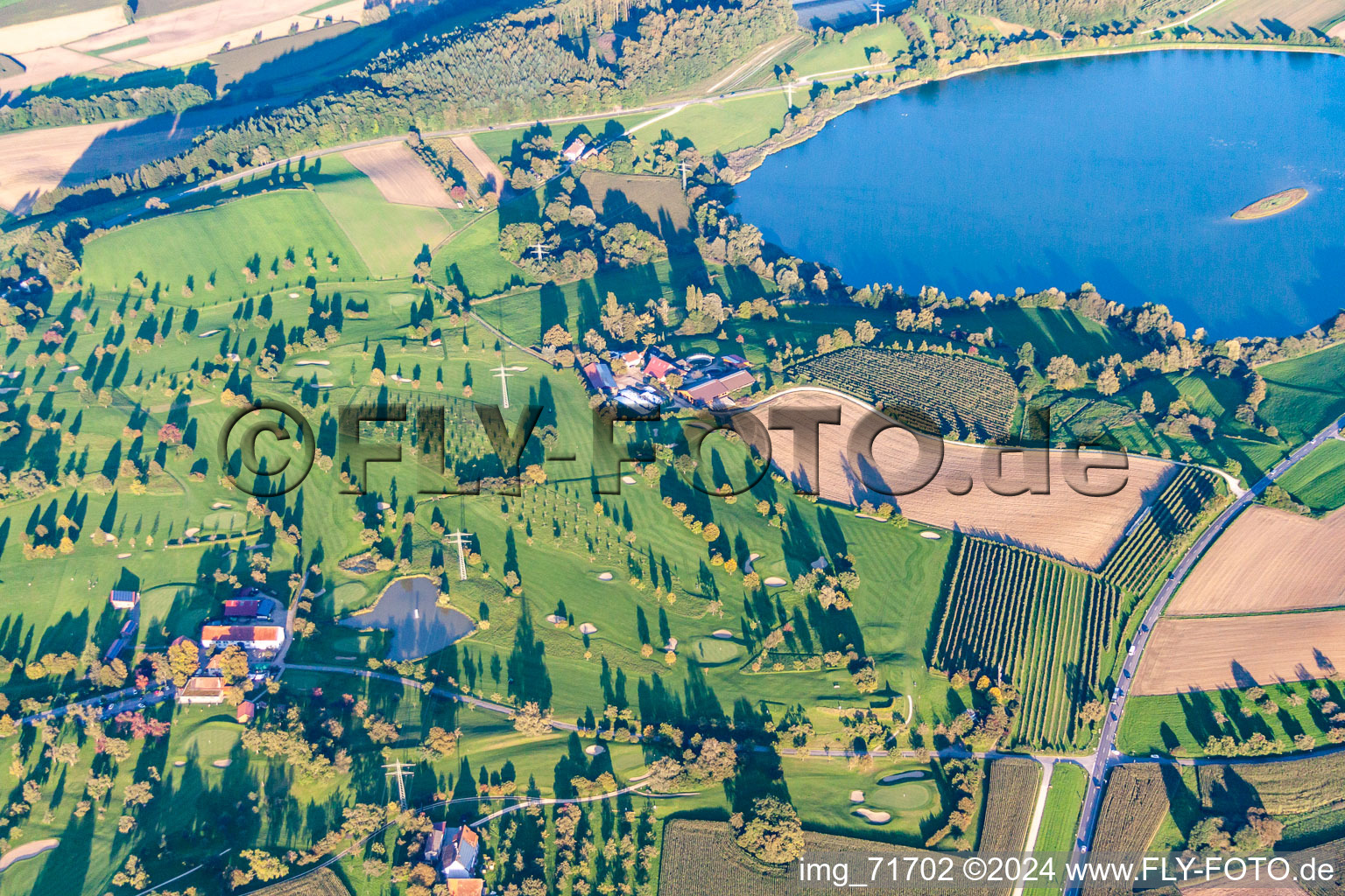 Gelände des Golfplatz Owingen-Überlingen in Owingen im Ortsteil Sorgenhöfe im Bundesland Baden-Württemberg, Deutschland