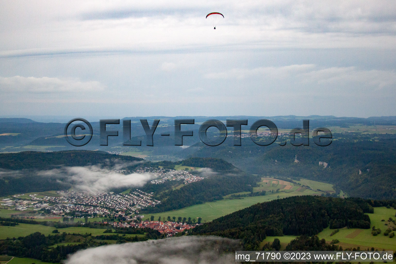 Fridingen an der Donau im Bundesland Baden-Württemberg, Deutschland aus der Luft betrachtet