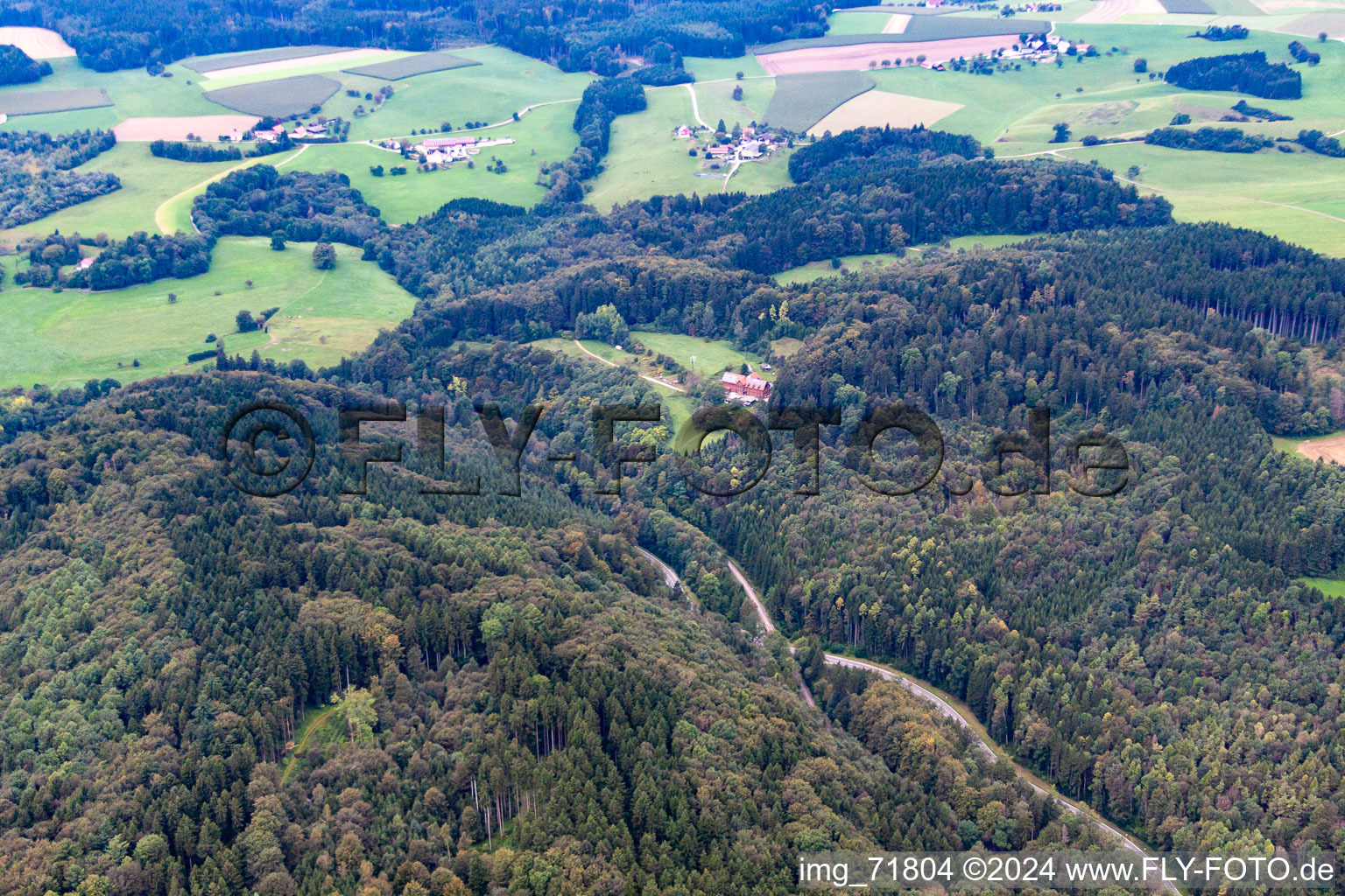 Luftbild von Mühlingen, Berenberg im Bundesland Baden-Württemberg, Deutschland