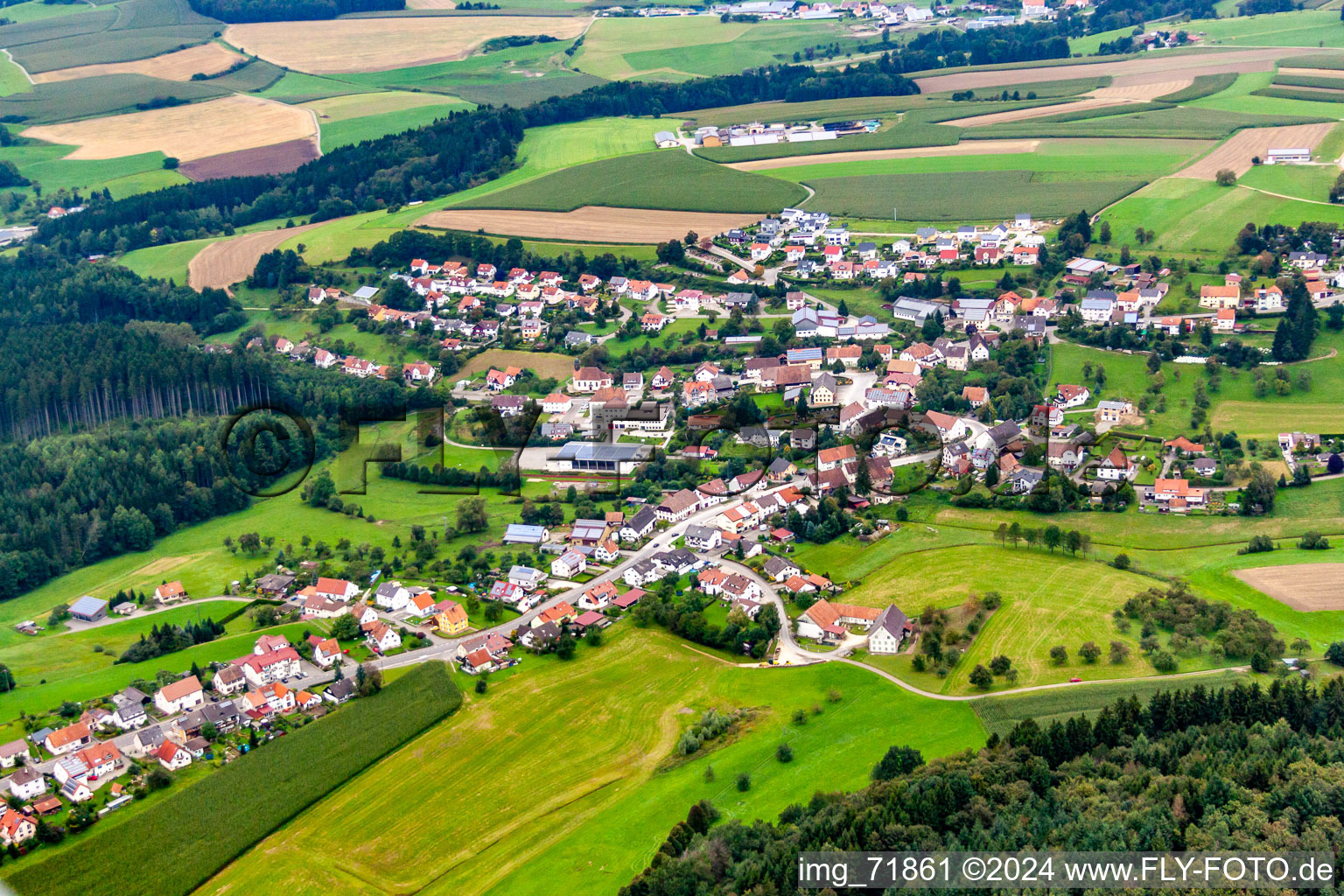Luftaufnahme von Zoznegg in Mühlingen im Bundesland Baden-Württemberg, Deutschland