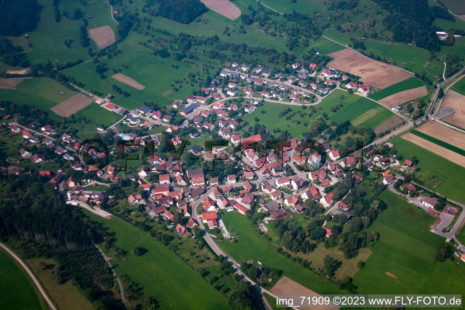Luftaufnahme von Geifertshofen im Bundesland Baden-Württemberg, Deutschland