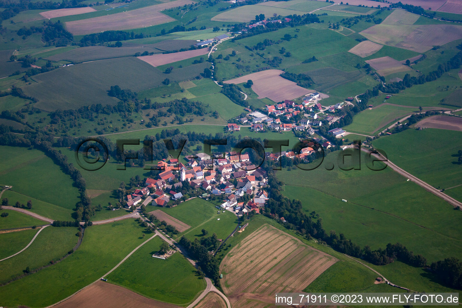 Luftbild von Kottspiel im Bundesland Baden-Württemberg, Deutschland