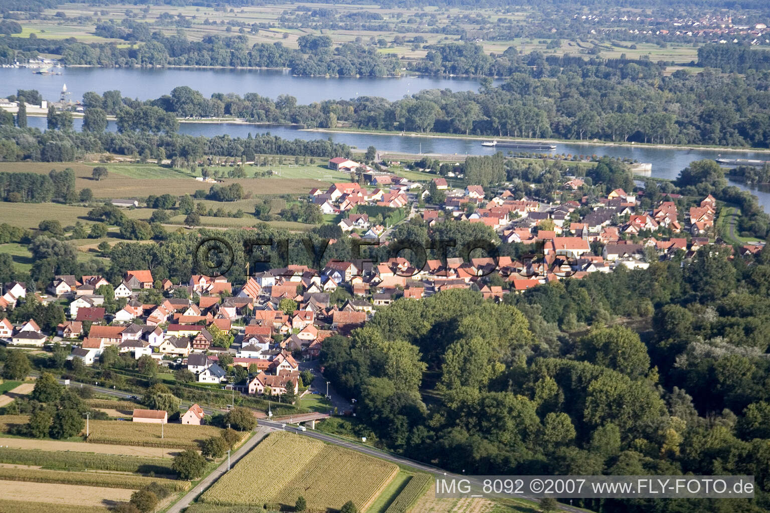 Munchhausen im Bundesland Bas-Rhin, Frankreich von oben