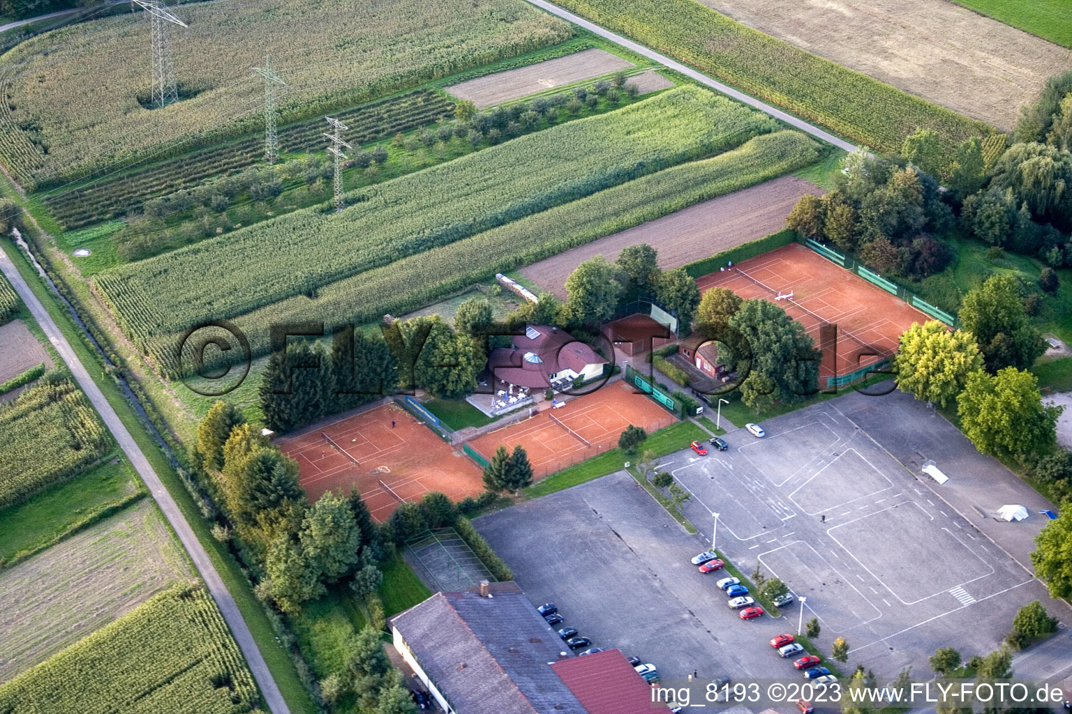 Tennisplatz Sportanlage Tennisclub Urloffen e.V. in Appenweier im Bundesland Baden-Württemberg, Deutschland