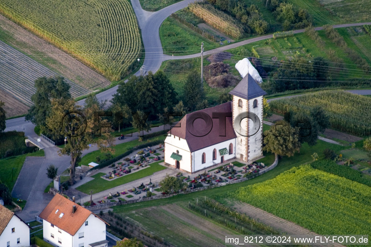 Kirchengebäude der Kapelle Zimmern im Ortsteil Zimmern in Appenweier im Bundesland Baden-Württemberg, Deutschland