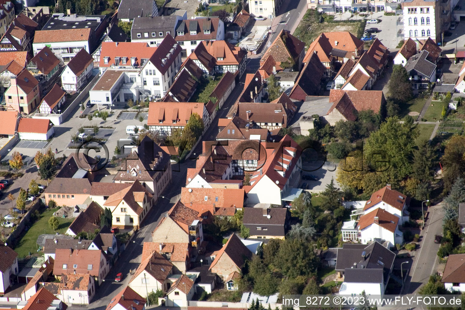 Luftbild von Kandel, Bahnhoftstr im Bundesland Rheinland-Pfalz, Deutschland