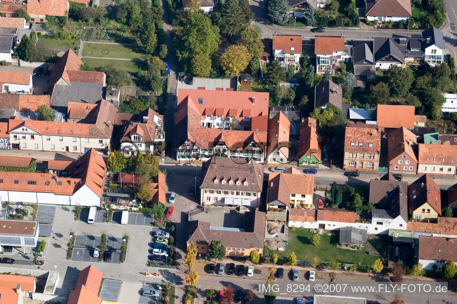 Luftbild von Kandel, Bahnhofstr im Bundesland Rheinland-Pfalz, Deutschland