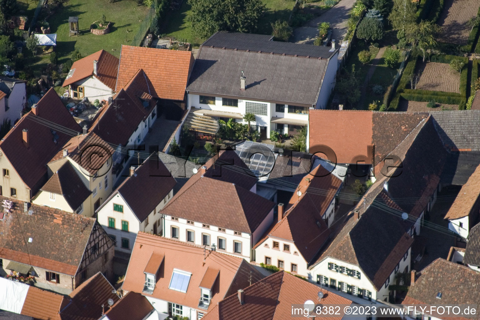 Luftbild von Birkweiler im Bundesland Rheinland-Pfalz, Deutschland