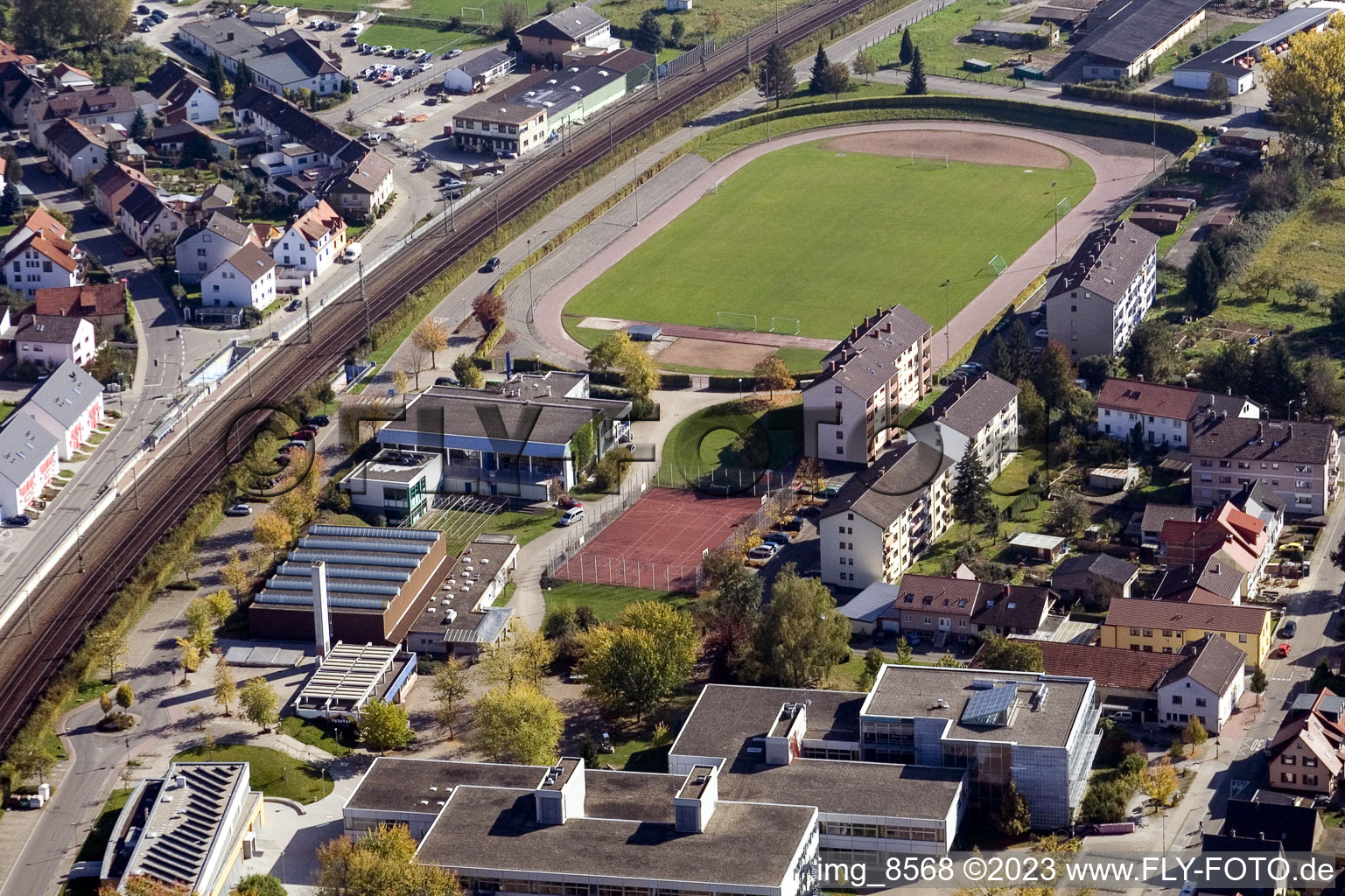 TSV Berghausen Stadion in Pfinztal im Bundesland Baden-Württemberg, Deutschland