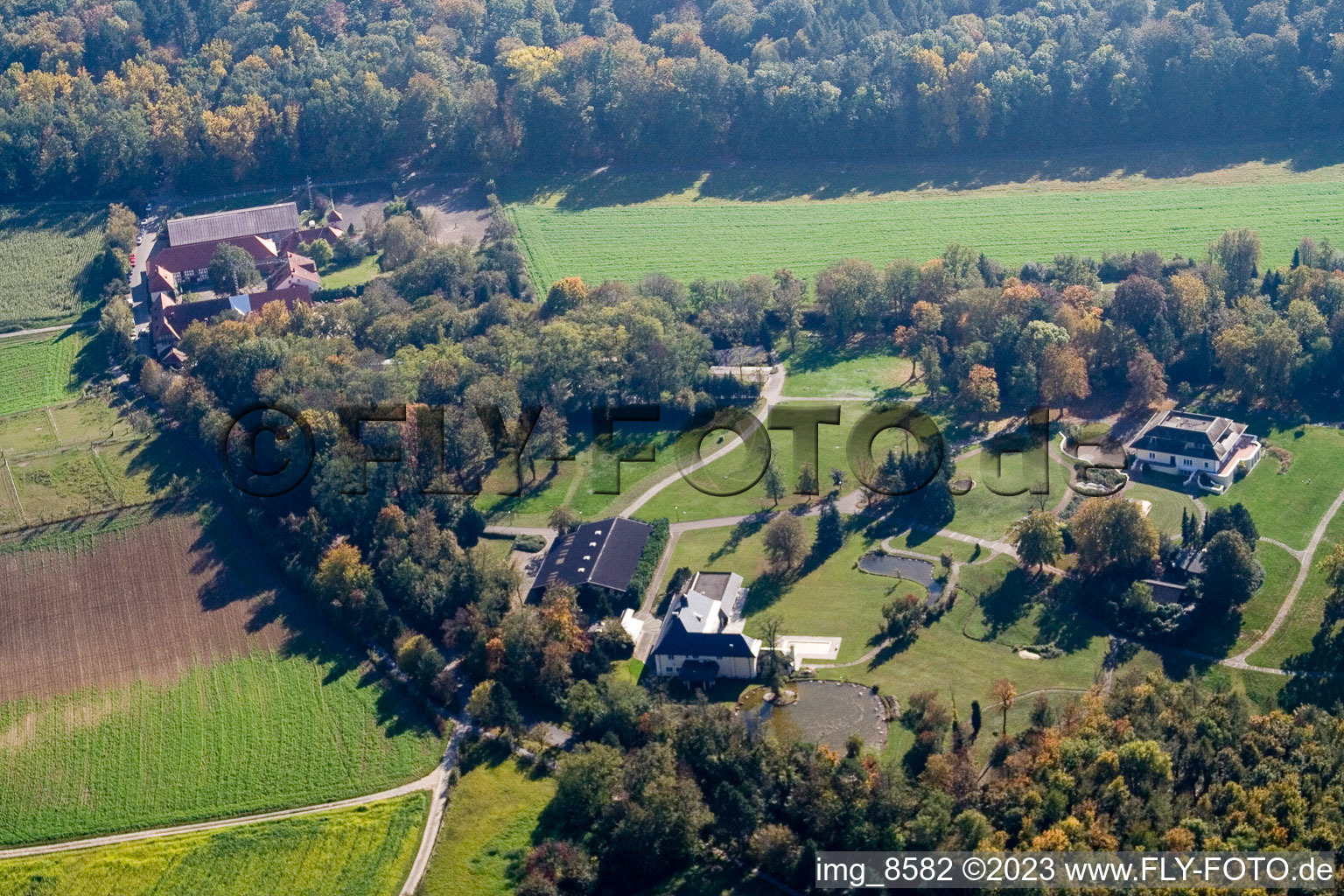 Grötzingen, Schmieder-Anwesen am Rittnerthof in Karlsruhe im Bundesland Baden-Württemberg, Deutschland