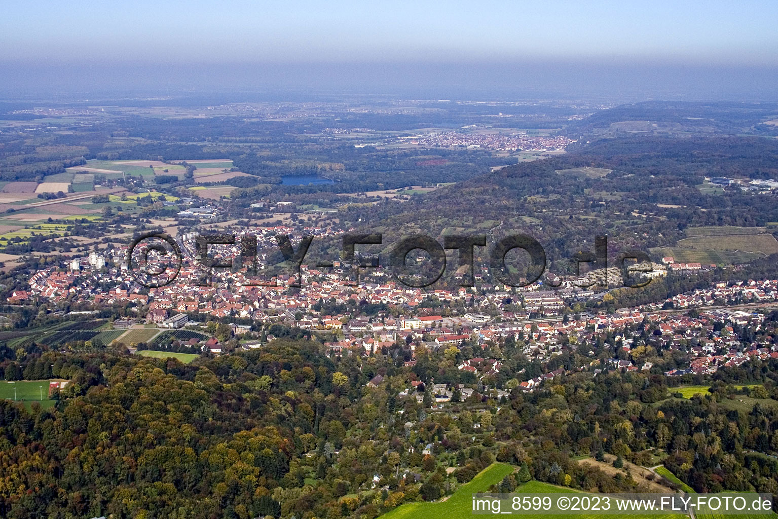 Luftbild von Grötzingen von Südosten in Karlsruhe im Bundesland Baden-Württemberg, Deutschland