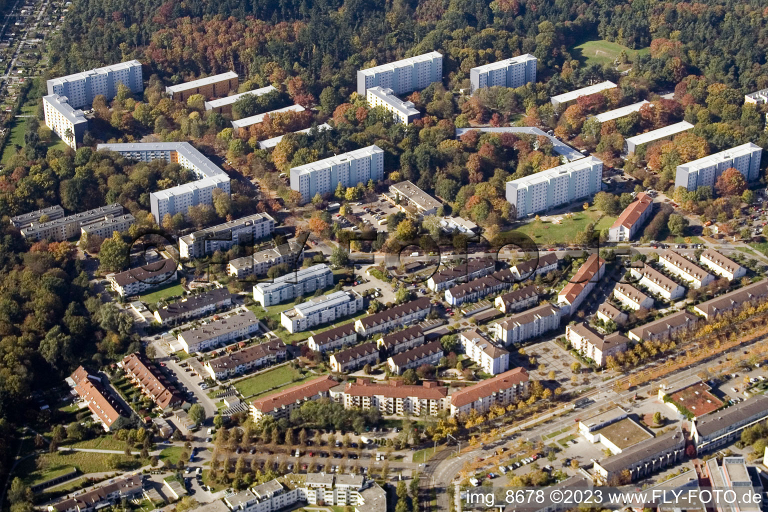 Karlsruhe Oberreut im Bundesland Baden-Württemberg, Deutschland