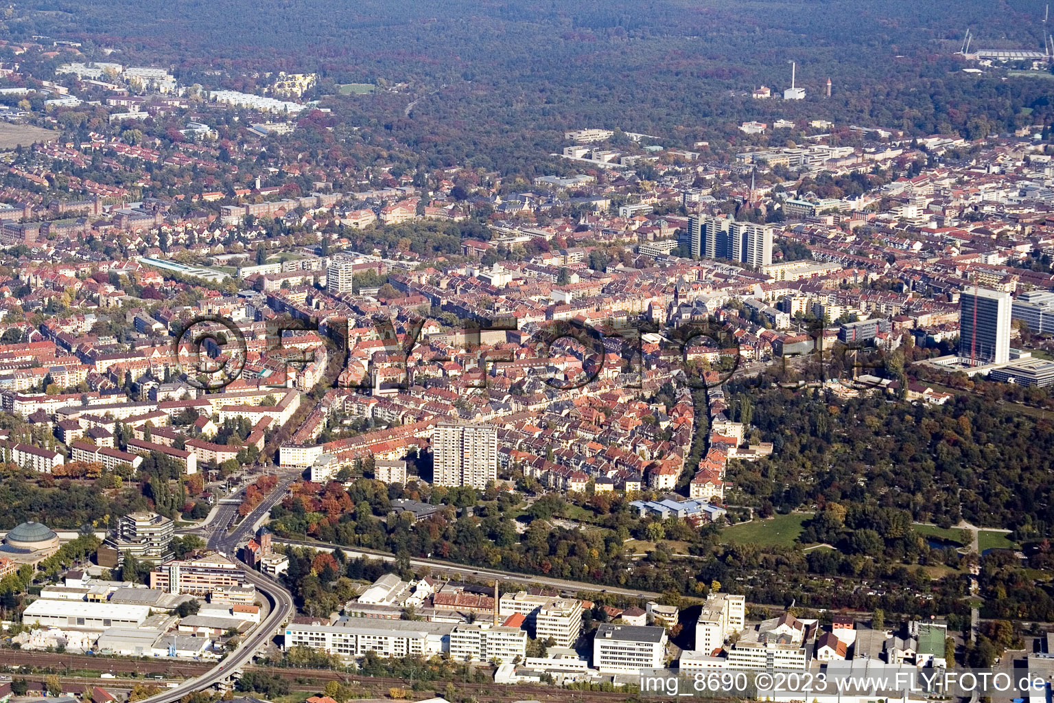 Karlsruhe Weststadt im Bundesland Baden-Württemberg, Deutschland