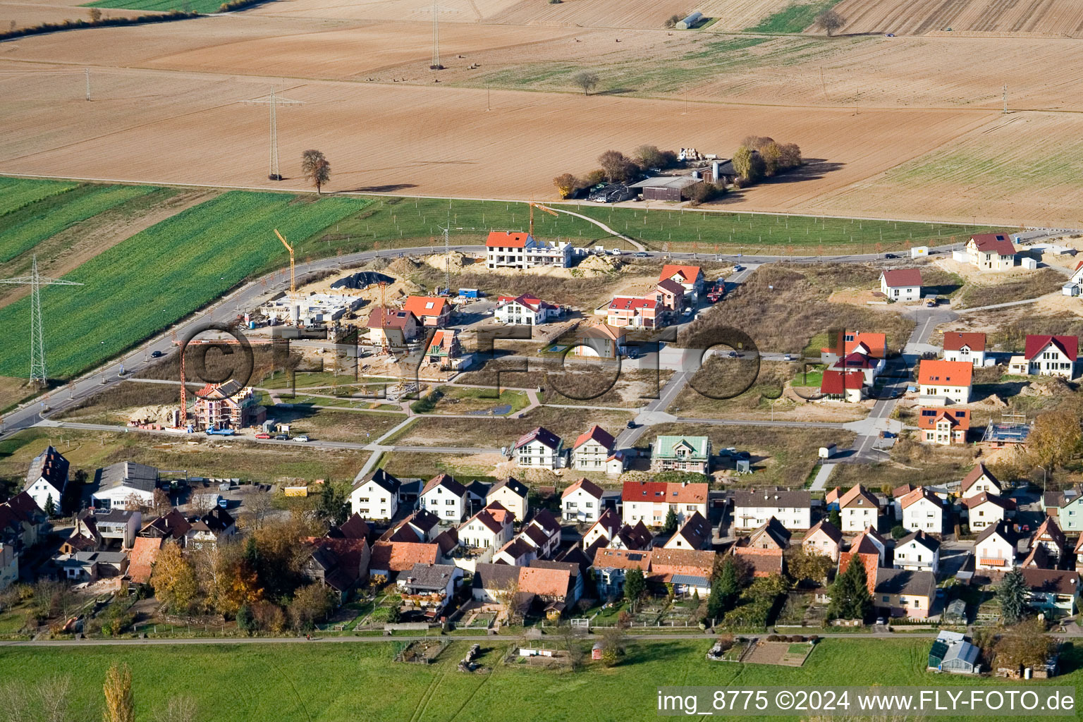 Drohnenaufname von Am Höhenweg in Kandel im Bundesland Rheinland-Pfalz, Deutschland