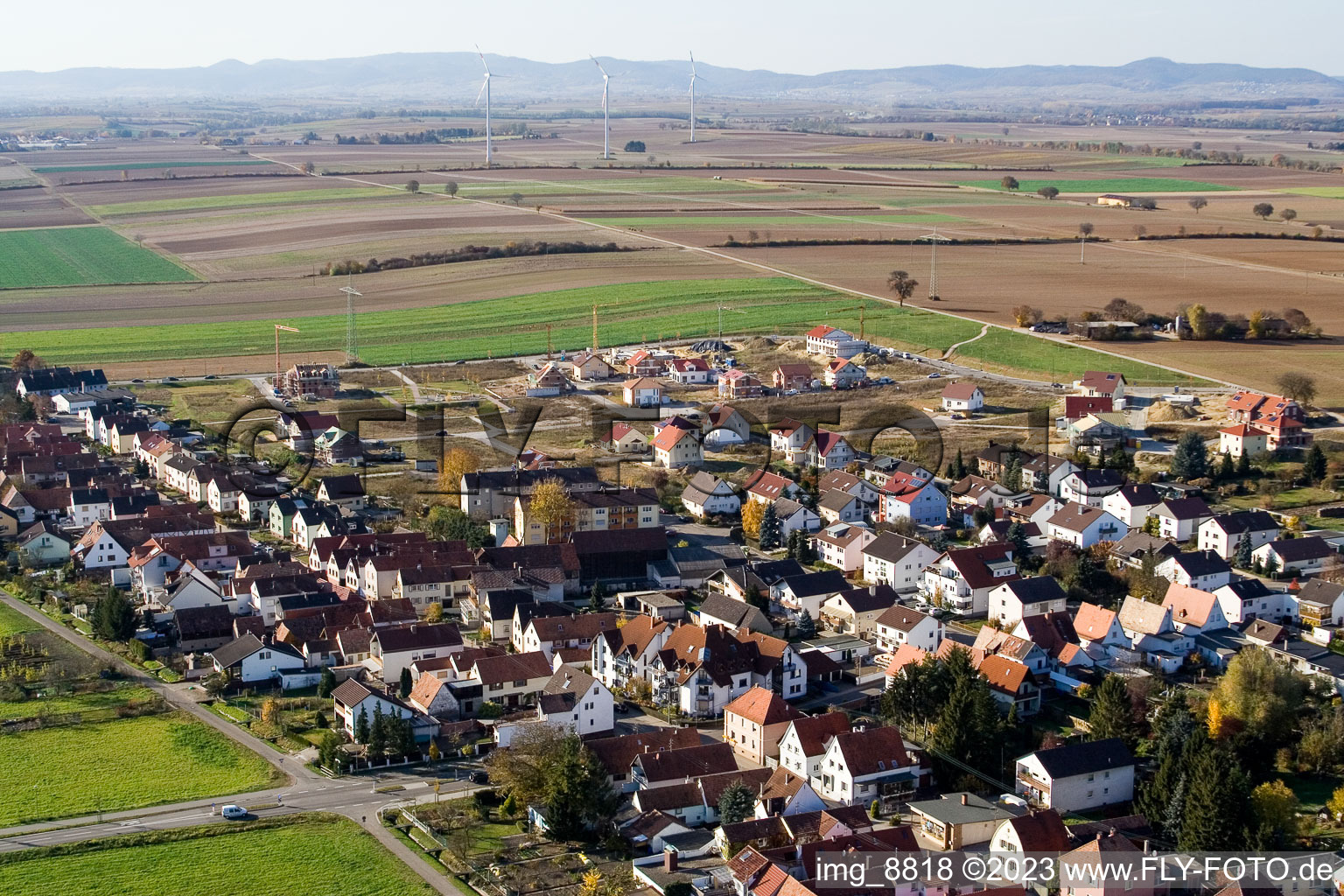 Luftbild von Kandel, Am Höhenweg im Bundesland Rheinland-Pfalz, Deutschland