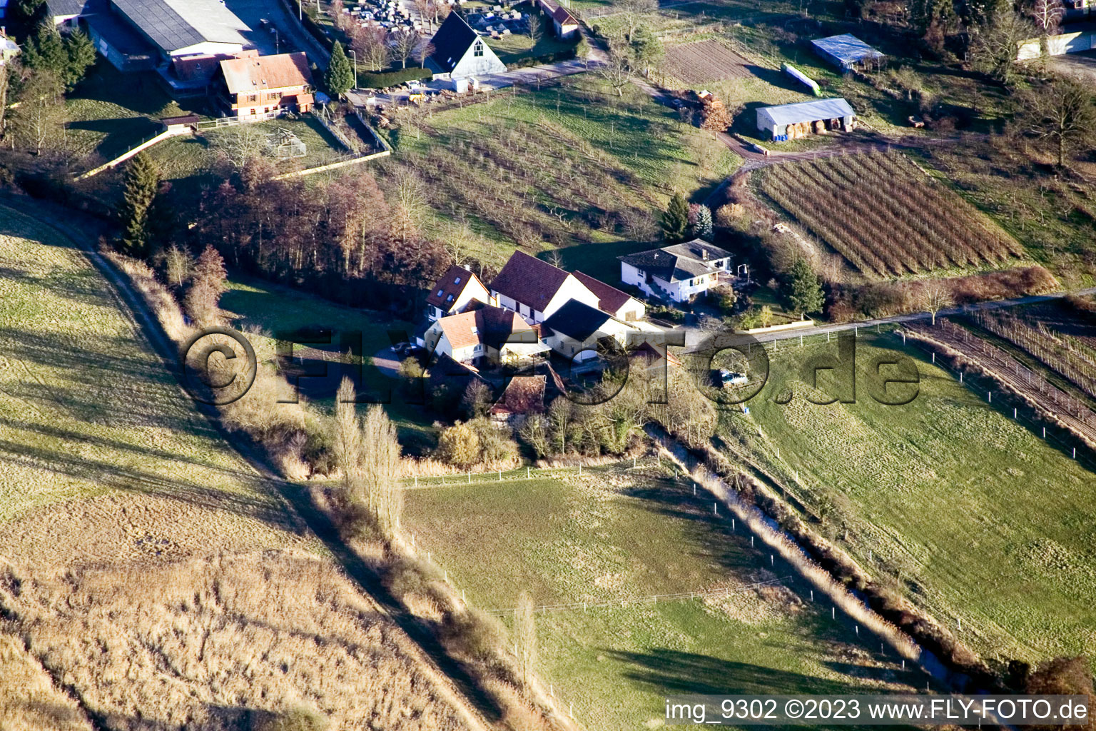 Winden, Windener Mühle im Bundesland Rheinland-Pfalz, Deutschland aus der Luft