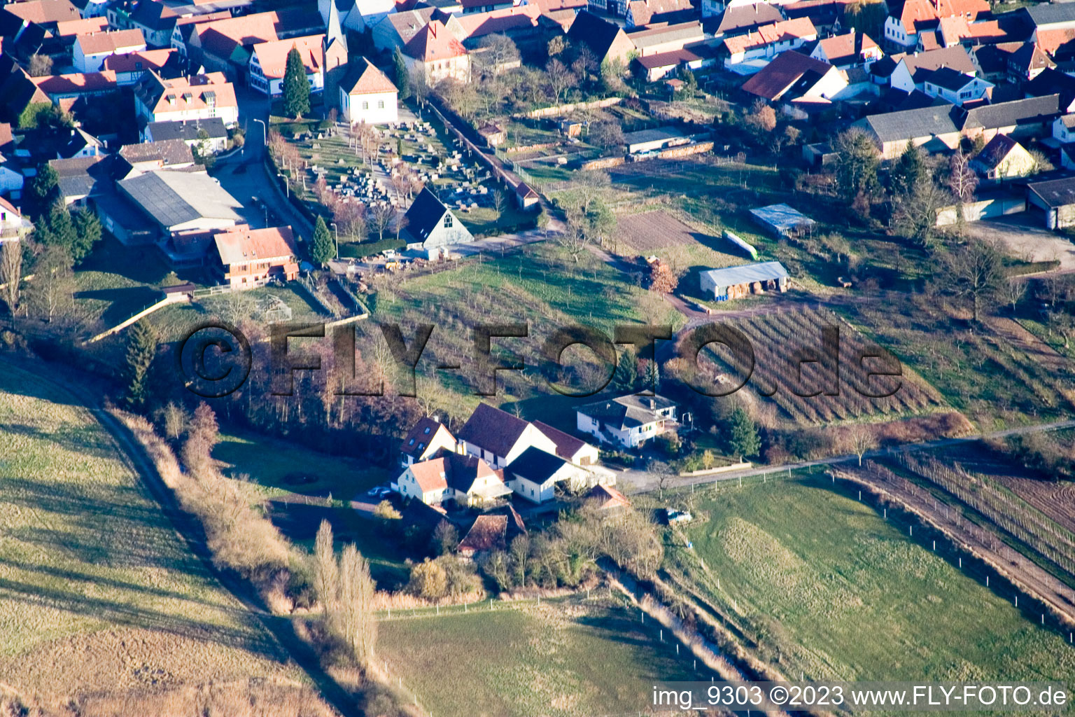 Winden, Windener Mühle im Bundesland Rheinland-Pfalz, Deutschland von oben gesehen