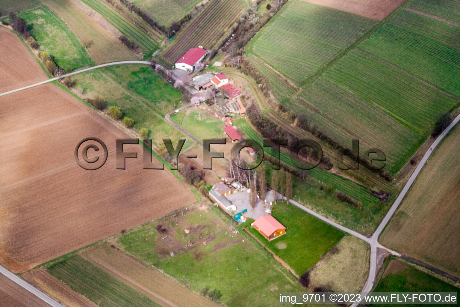 Luftaufnahme von Herxheim,Wagnerranch in Herxheim bei Landau/Pfalz im Bundesland Rheinland-Pfalz, Deutschland