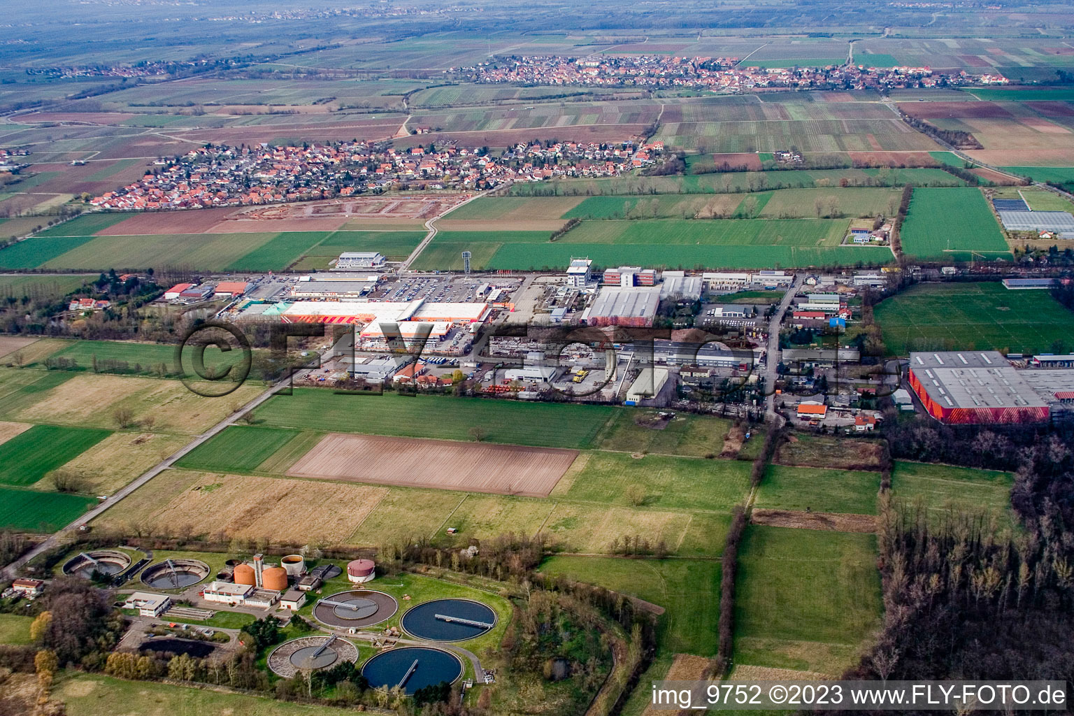 Industriegebiet Bruchwiesenstr in Bornheim im Bundesland Rheinland-Pfalz, Deutschland