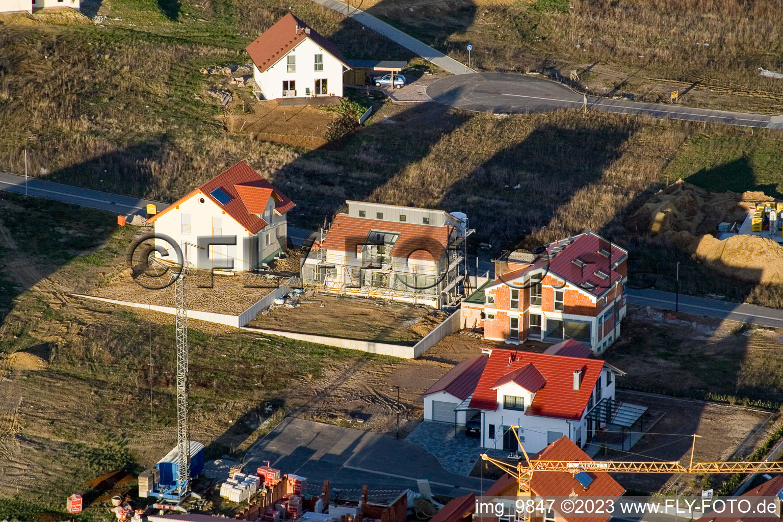 Drohnenaufname von Kandel, Am Höhenweg im Bundesland Rheinland-Pfalz, Deutschland