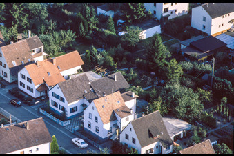 Luftbild von Kandel, Gartenstadt Waldstraße vom Ballon aus im Bundesland Rheinland-Pfalz, Deutschland