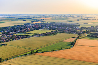Wesselburen von Südwesten im Bundesland Schleswig-Holstein, Deutschland
