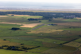 Flugplatz Sankt Peter-Ording im Bundesland Schleswig-Holstein, Deutschland