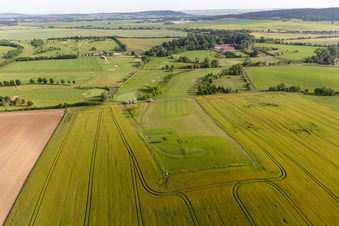 Luftbild von Thüringer Golfclub Drei Gleichen Mühlberg e.V im Bundesland Thüringen, Deutschland