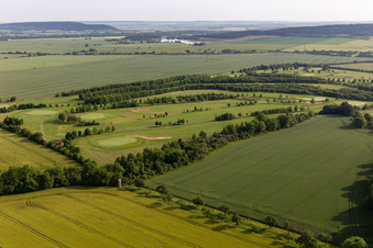 Luftaufnahme von Thüringer Golfclub Drei Gleichen Mühlberg e.V im Bundesland Thüringen, Deutschland