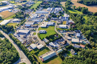 Industriegebiet Schuckertstraße mit B-e-l GmbH, H. Noldes & Sohn GmbH und Schwanekamp GmbH in Gescher im Bundesland Nordrhein-Westfalen, Deutschland