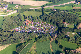 Erholungsgebiet Waldvelen, Familie ven der Buss in Velen im Bundesland Nordrhein-Westfalen, Deutschland von oben