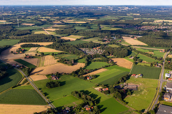 Erholungsgebiet Waldvelen, Familie ven der Buss in Velen im Bundesland Nordrhein-Westfalen, Deutschland vom Flugzeug aus