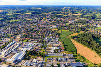 Stadtlohn aus Süden im Bundesland Nordrhein-Westfalen, Deutschland
