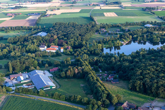 Pröbstingsee im Ortsteil Hoxfeld in Borken im Bundesland Nordrhein-Westfalen, Deutschland