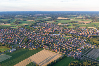 Ramsdorf von Nordwesten in Velen im Bundesland Nordrhein-Westfalen, Deutschland
