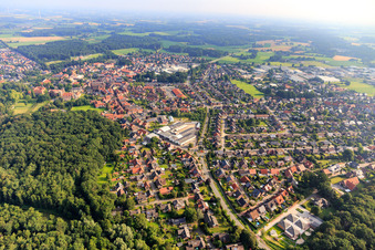 Volbertskamp von Süden im Ortsteil Velen-Dorf im Bundesland Nordrhein-Westfalen, Deutschland